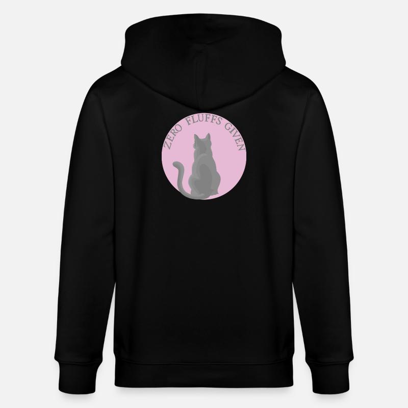 Katze mit Attitüde - Stanley/Stella Unisex Bio-Kapuzenjacke CULTIVATOR - Schwarz