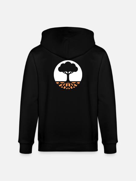 Baum des Lebens Wurzeln - Stanley/Stella Unisex Bio-Kapuzenjacke CULTIVATOR  - Schwarz