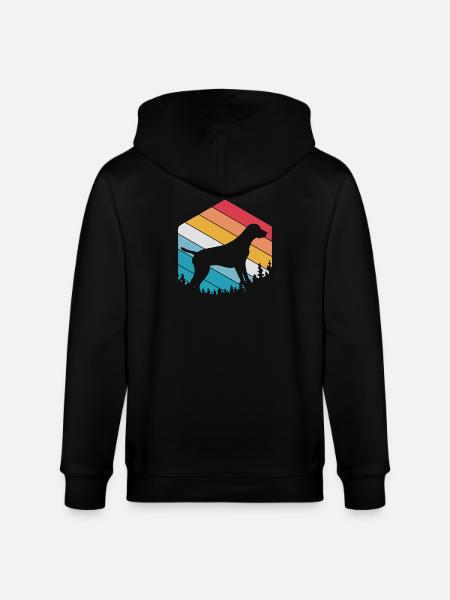 German Pointer Dog German Shorthair - Stanley/Stella CULTIVATOR  Unisex Organic Hooded Jacket - black