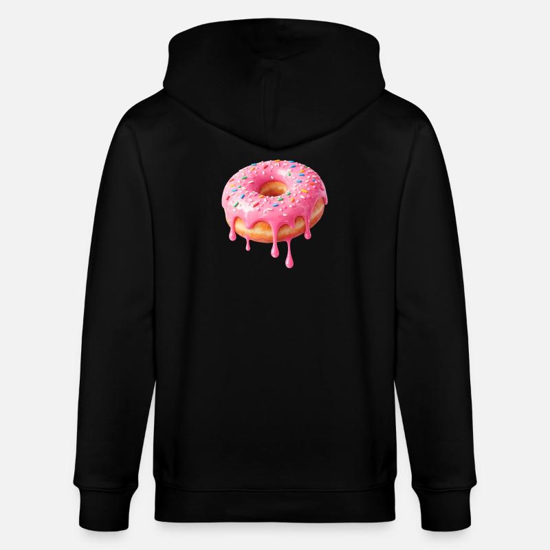 Dripping Donut Delight – Sweet - Veste à capuche bio CULTIVATOR Stanley/Stella Unisexe - noir