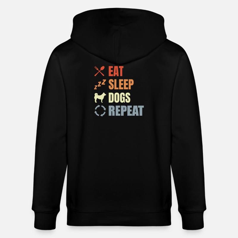 Hundebesitzer Routine - Stanley/Stella Unisex Bio-Kapuzenjacke CULTIVATOR  - Schwarz