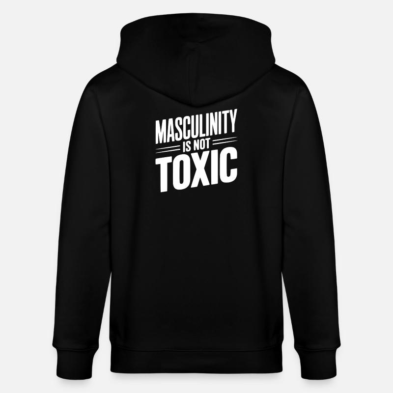 La masculinité n’est pas toxique - Veste à capuche bio CULTIVATOR Stanley/Stella Unisexe - noir