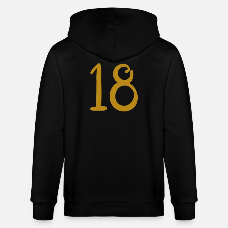 18 - Stanley/Stella Unisex Bio-Kapuzenjacke CULTIVATOR  - Schwarz