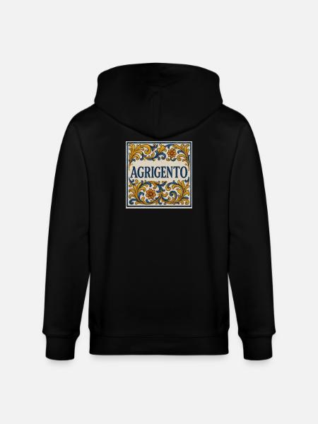 Agrigento Majolika Ornament - Stanley/Stella Unisex Bio-Kapuzenjacke CULTIVATOR - Schwarz