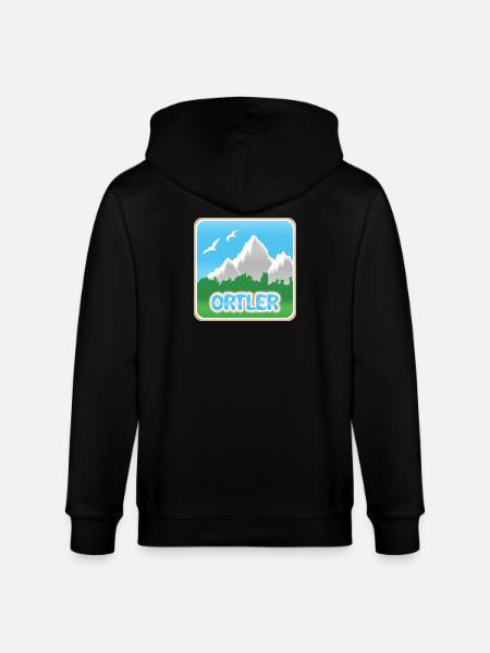 Ortler as a mountain - Stanley/Stella CULTIVATOR Unisex Organic Hooded Jacket - black