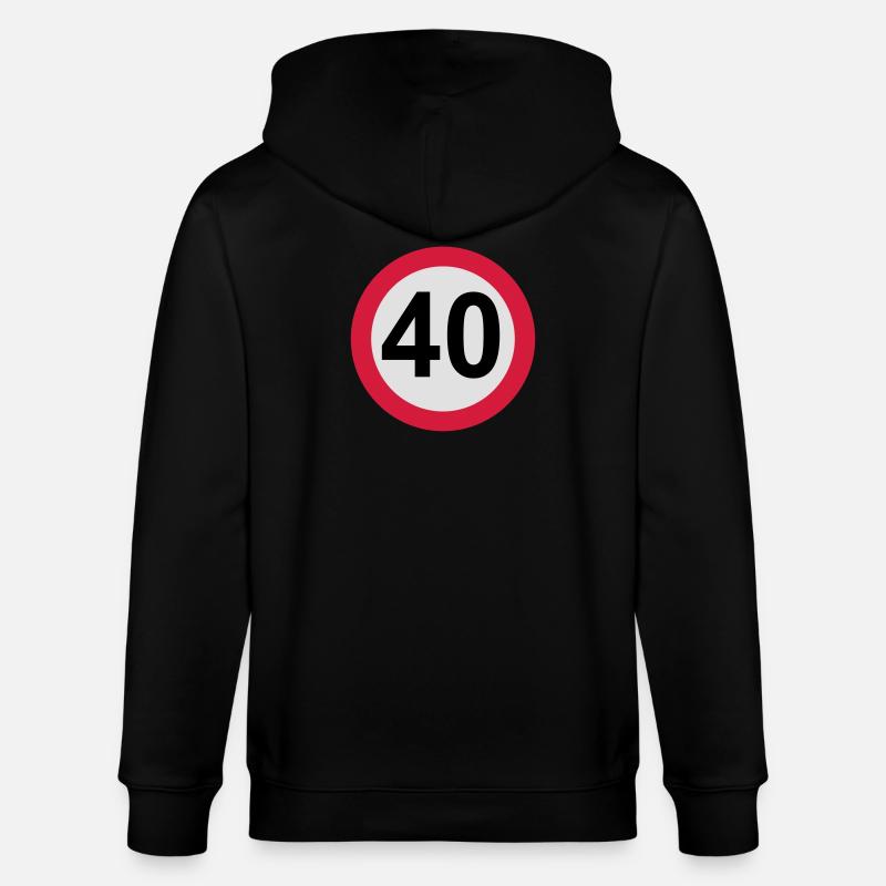 40 ans - Veste à capuche bio CULTIVATOR Stanley/Stella Unisexe - noir