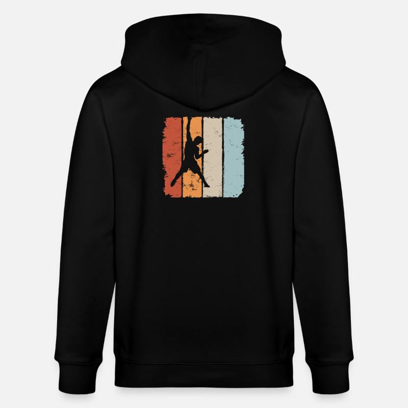 Klettern climbing Kletterer Bergsteigen Gipfel - Stanley/Stella Unisex Bio-Kapuzenjacke CULTIVATOR  - Schwarz