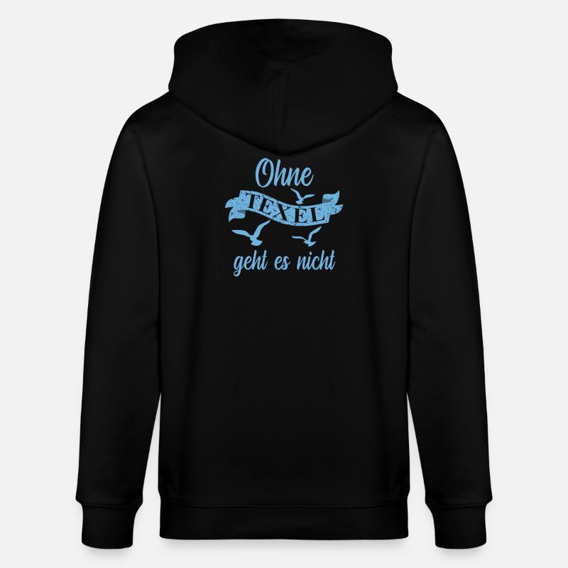 Texel Insel Urlaub - Stanley/Stella Unisex Bio-Kapuzenjacke CULTIVATOR - Schwarz