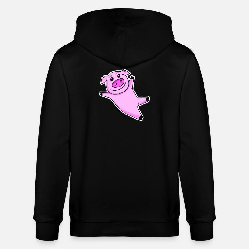 Cochon mignon - Veste à capuche bio CULTIVATOR Stanley/Stella Unisexe - noir