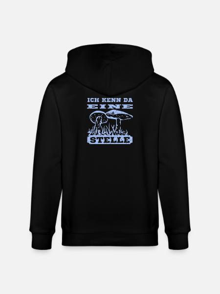 Pilz Design mit Spruch - Stanley/Stella Unisex Bio-Kapuzenjacke CULTIVATOR - Schwarz