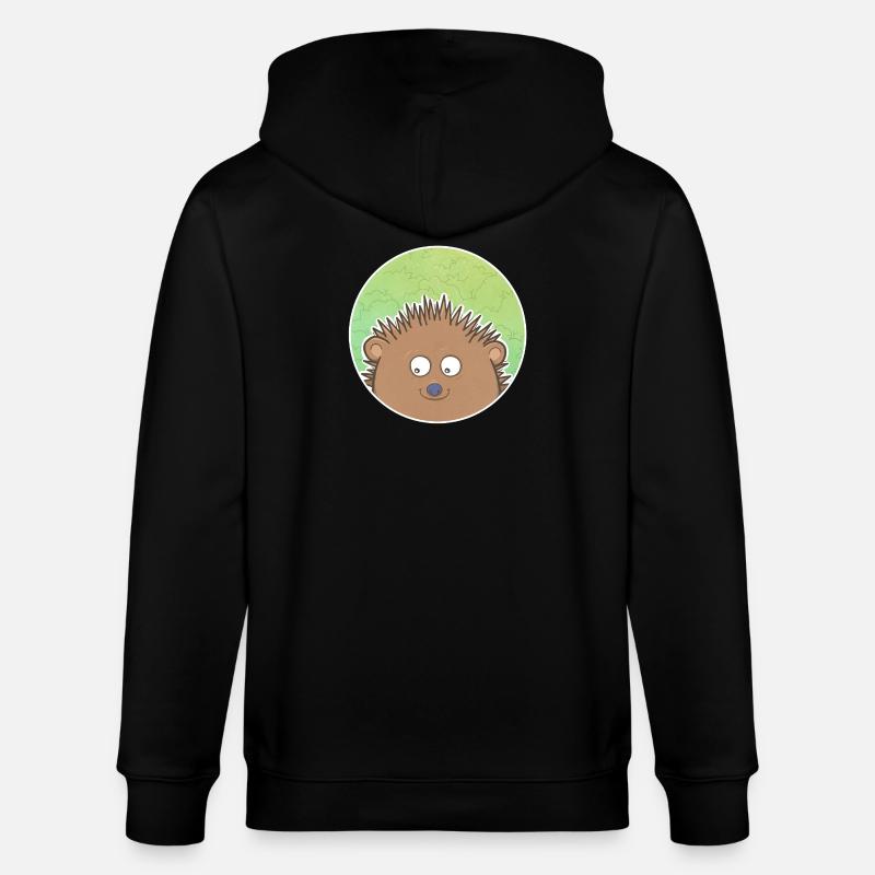 Igel - Stanley/Stella Unisex Bio-Kapuzenjacke CULTIVATOR  - Schwarz