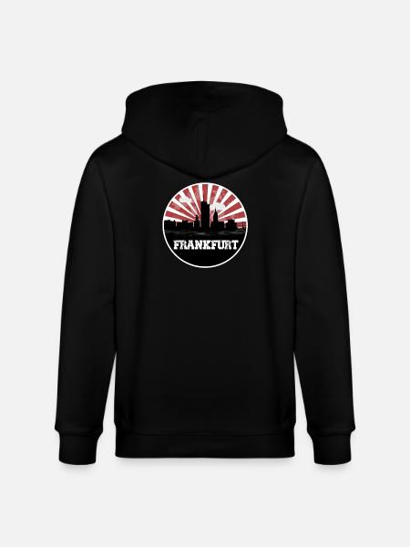 Frankfurt Skyline Home Game - Stanley/Stella CULTIVATOR  Unisex Organic Hooded Jacket - black