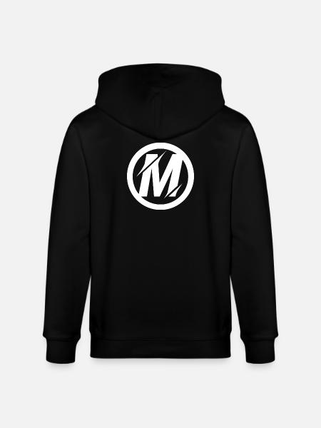 M Logo Artwork - Stanley/Stella CULTIVATOR Unisex Organic Hooded Jacket - black