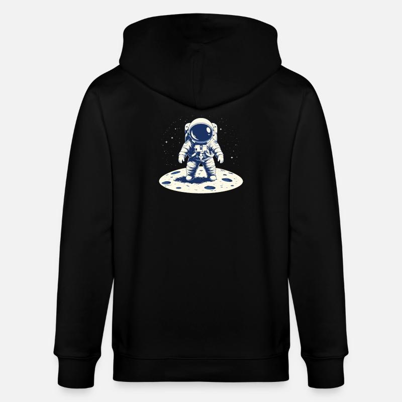 Un Astronaute sue la Lune - Veste à capuche bio CULTIVATOR Stanley/Stella Unisexe - noir