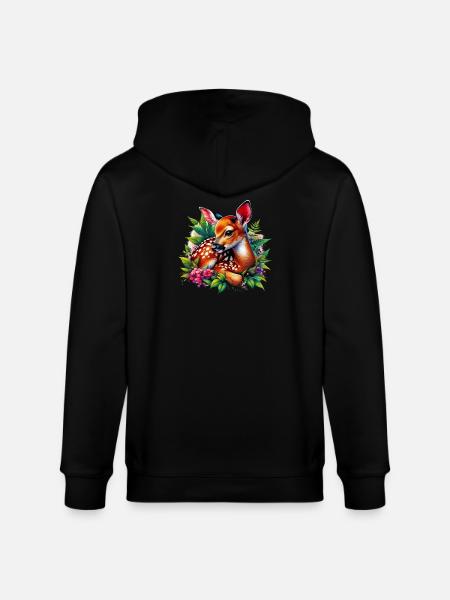 Fawn - Stanley/Stella CULTIVATOR Unisex Organic Hooded Jacket - black