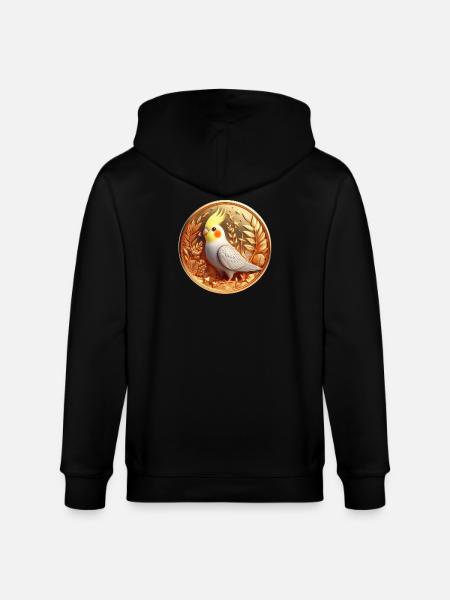 Medal (01) - Stanley/Stella CULTIVATOR Unisex Organic Hooded Jacket - black