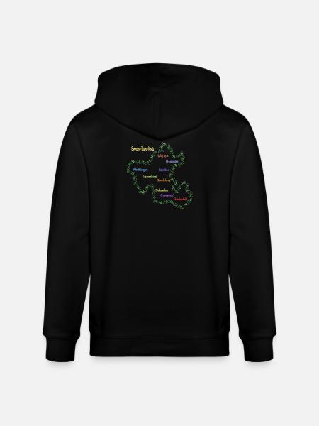 Ennepe Ruhr Kreis - Stanley/Stella Unisex Bio-Kapuzenjacke CULTIVATOR  - Schwarz