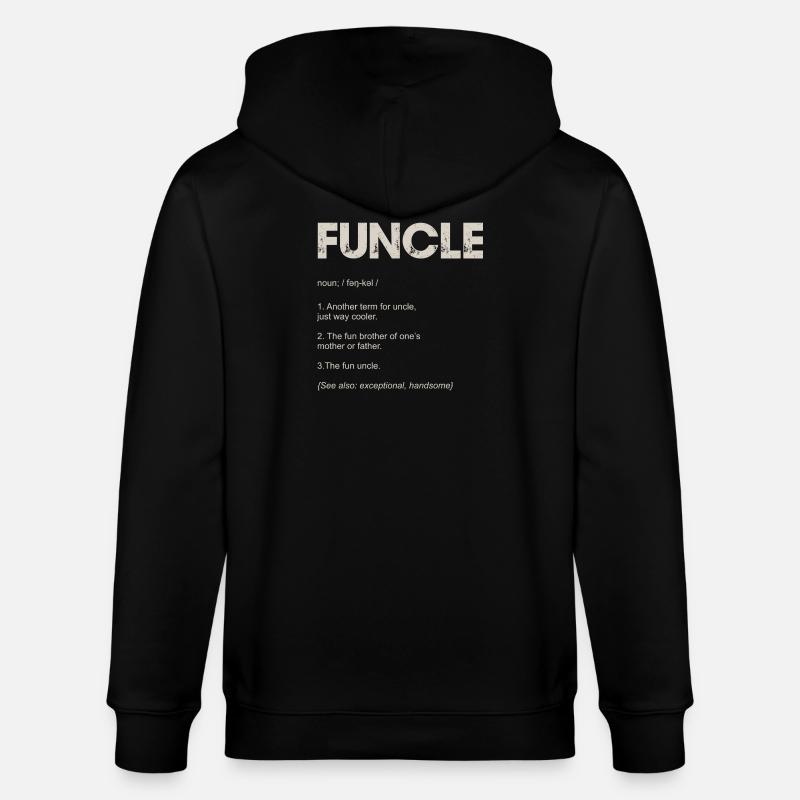 Foncle Typography Tee Design - Veste à capuche bio CULTIVATOR Stanley/Stella Unisexe - noir