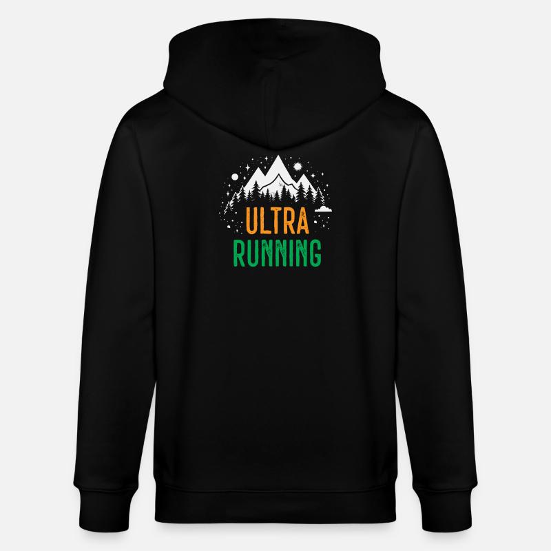 Ultra course à pied - Veste à capuche bio CULTIVATOR Stanley/Stella Unisexe - noir