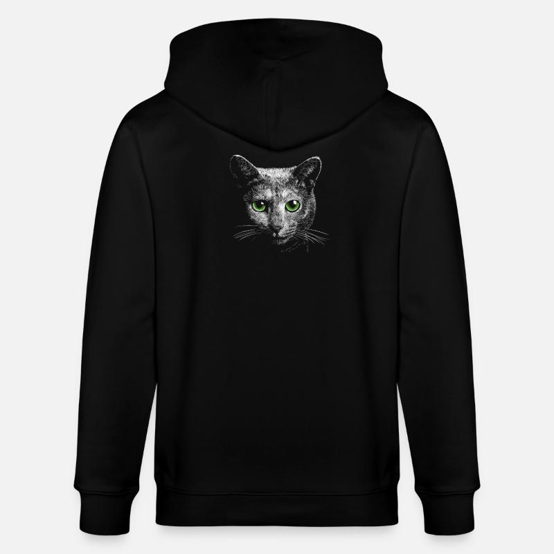 Chat - Veste à capuche bio CULTIVATOR Stanley/Stella Unisexe - noir