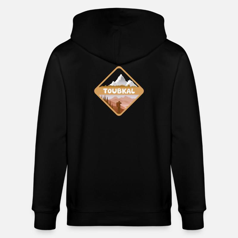 Toubkal - Stanley/Stella Unisex Bio-Kapuzenjacke CULTIVATOR  - Schwarz