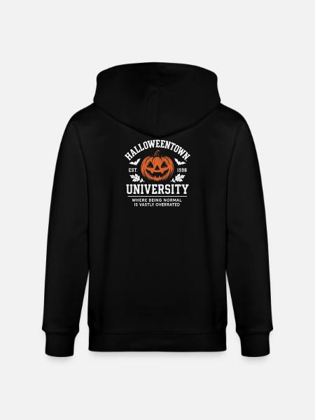 Halloweentown University - Halloween Design Motif - Stanley/Stella CULTIVATOR Unisex Organic Hooded Jacket - black