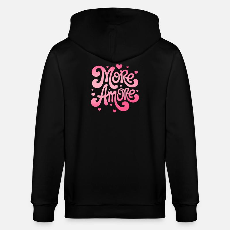 Plus de cœurs d'amour - Veste à capuche bio CULTIVATOR Stanley/Stella Unisexe - noir