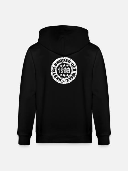 Né en 1988 - Veste à capuche bio CULTIVATOR Stanley/Stella Unisexe - noir