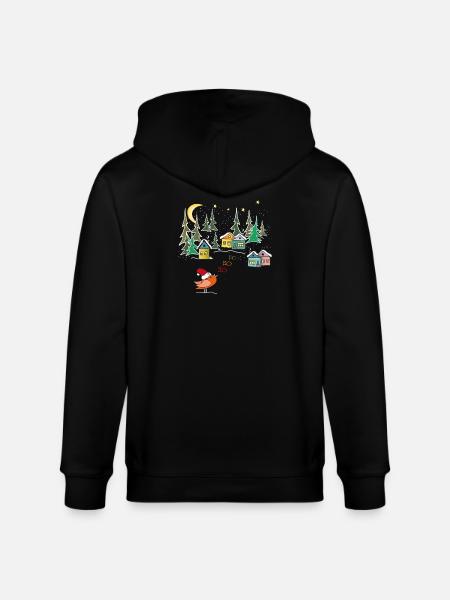 Winter Magic Christmas - Stanley/Stella CULTIVATOR Unisex Organic Hooded Jacket - black