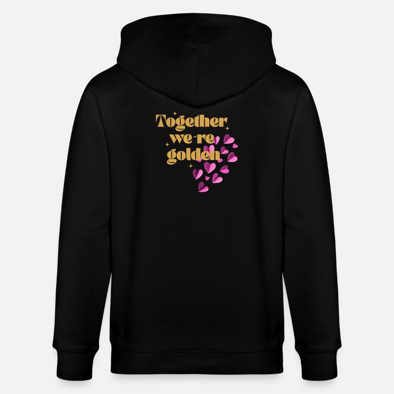 Gemeinsam sind wir Gold wert - Stanley/Stella Unisex Bio-Kapuzenjacke CULTIVATOR  - Schwarz