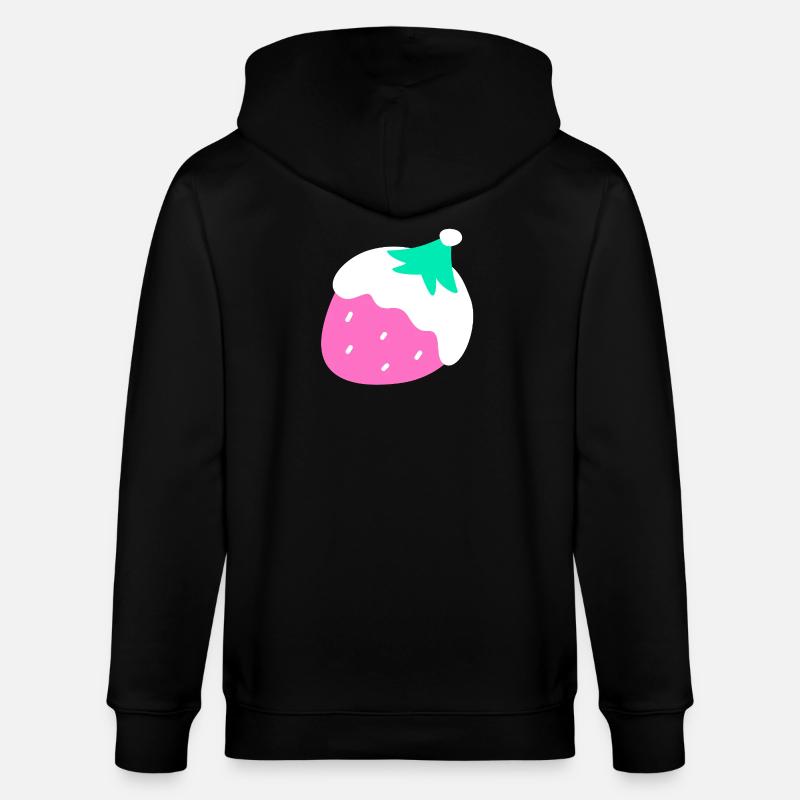 Fraises – Noël - Veste à capuche bio CULTIVATOR Stanley/Stella Unisexe - noir