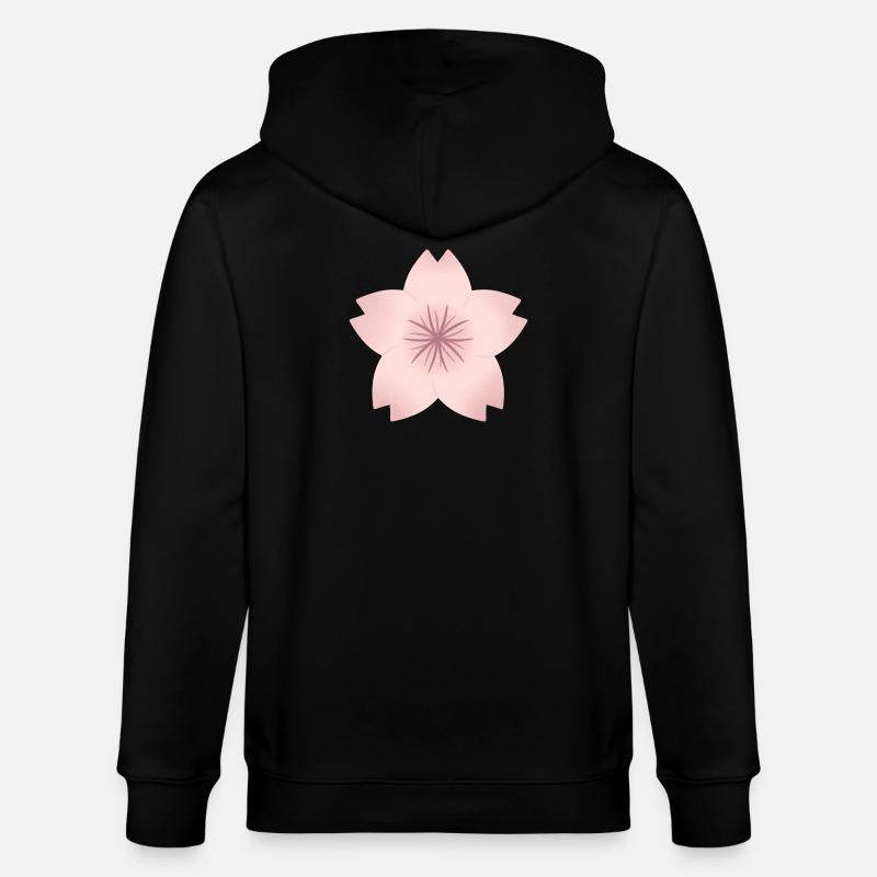 Blush Cherry Bloom - Veste à capuche bio CULTIVATOR Stanley/Stella Unisexe - noir