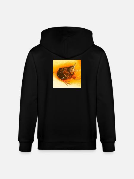 Hungrige Amsel - Stanley/Stella Unisex Bio-Kapuzenjacke CULTIVATOR - Schwarz
