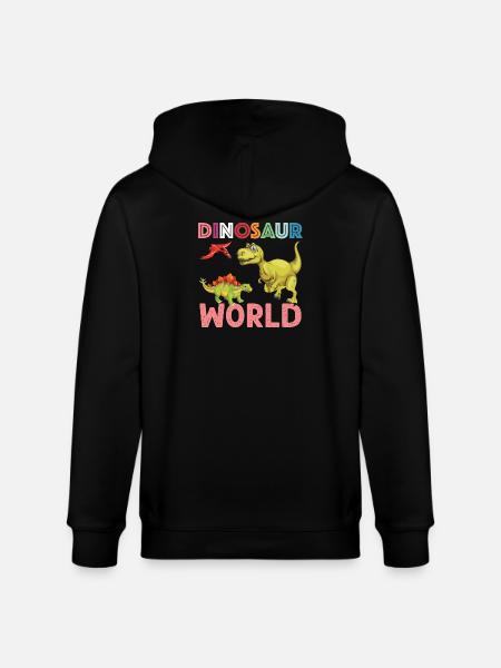 Dinosaur World nice - Stanley/Stella CULTIVATOR Unisex Organic Hooded Jacket - black