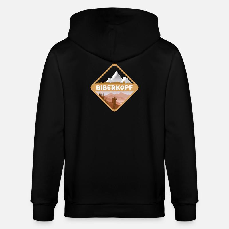 Mountains Biberkopf - Stanley/Stella Unisex Bio-Kapuzenjacke CULTIVATOR  - Schwarz
