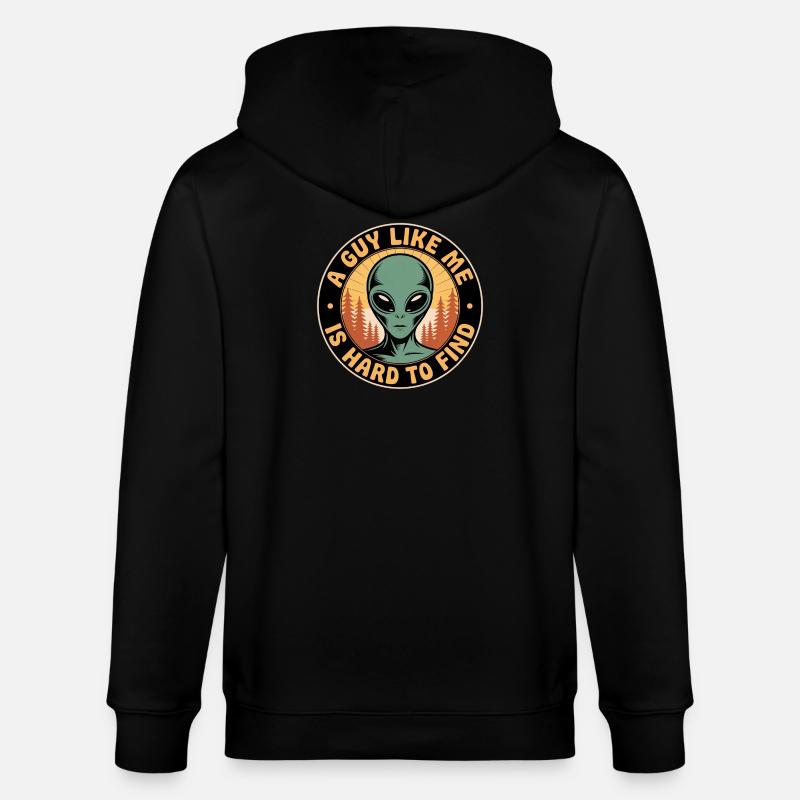 Un gars comme moi extraterrestre - Veste à capuche bio CULTIVATOR Stanley/Stella Unisexe - noir