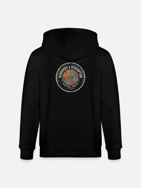 Rebounds And Redemption Christian Basketball - Stanley/Stella CULTIVATOR  Unisex Organic Hooded Jacket - black