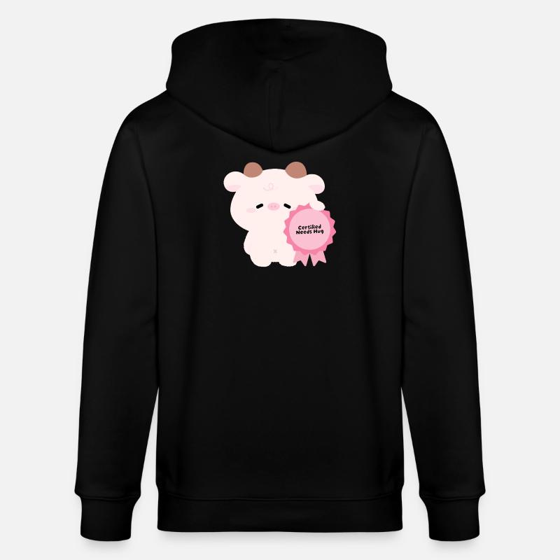 Certified Needs Câline Cow - Veste à capuche bio CULTIVATOR Stanley/Stella Unisexe - noir