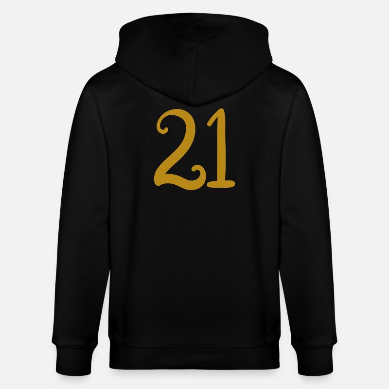 21 - Stanley/Stella Unisex Bio-Kapuzenjacke CULTIVATOR  - Schwarz