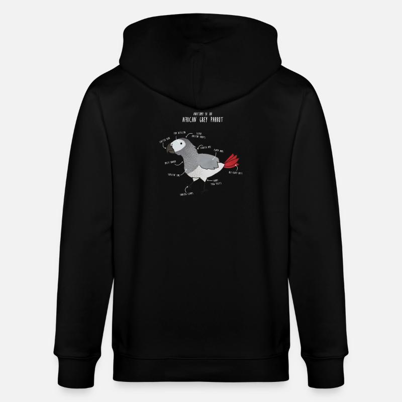 Anatomie du python royal - Veste à capuche bio CULTIVATOR Stanley/Stella Unisexe - noir