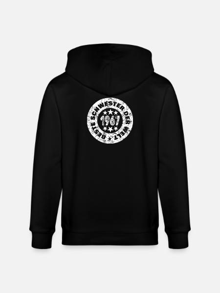 Born in 1967 - Stanley/Stella CULTIVATOR  Unisex Organic Hooded Jacket - black