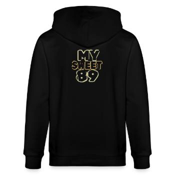 89 - Stanley/Stella Unisex Bio-Kapuzenjacke CULTIVATOR  - Schwarz - Hinten - Anna (173cm)