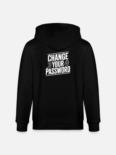 Change Your Password - Stanley/Stella CULTIVATOR Unisex Organic Hooded Jacket - black