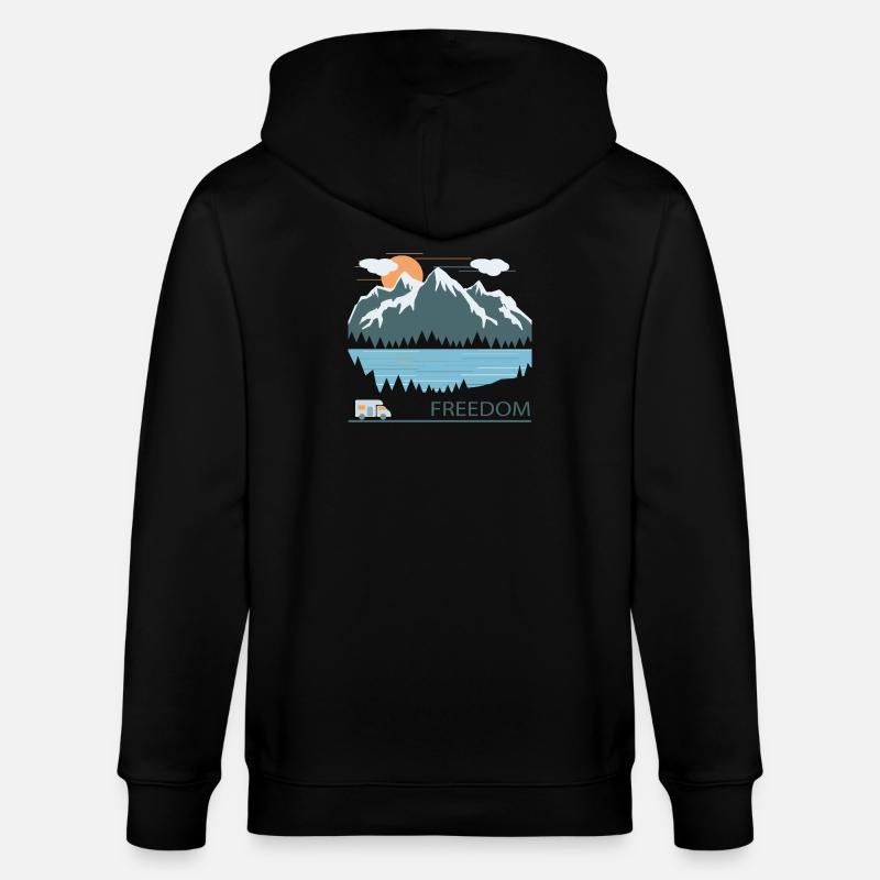 Camping - Veste à capuche bio CULTIVATOR Stanley/Stella Unisexe - noir