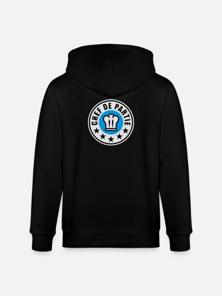 Chef de Partie - Stanley/Stella Unisex Bio-Kapuzenjacke CULTIVATOR  - Schwarz