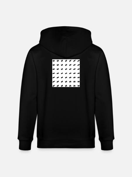 black and white art - Stanley/Stella CULTIVATOR Unisex Organic Hooded Jacket - black