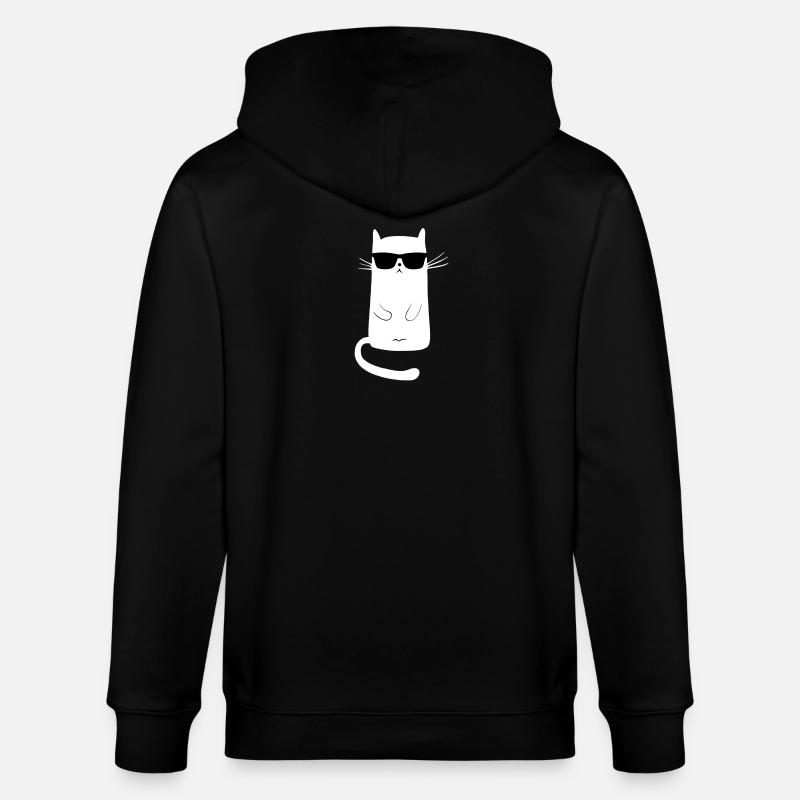 katze cool | keep calm - Stanley/Stella Unisex Bio-Kapuzenjacke CULTIVATOR - Schwarz