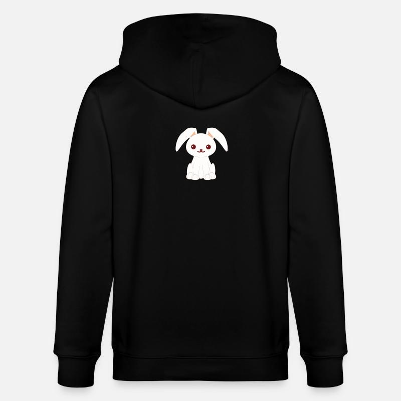 Lapin Lapin Lapin Lapin Lapin - Veste à capuche bio CULTIVATOR Stanley/Stella Unisexe - noir