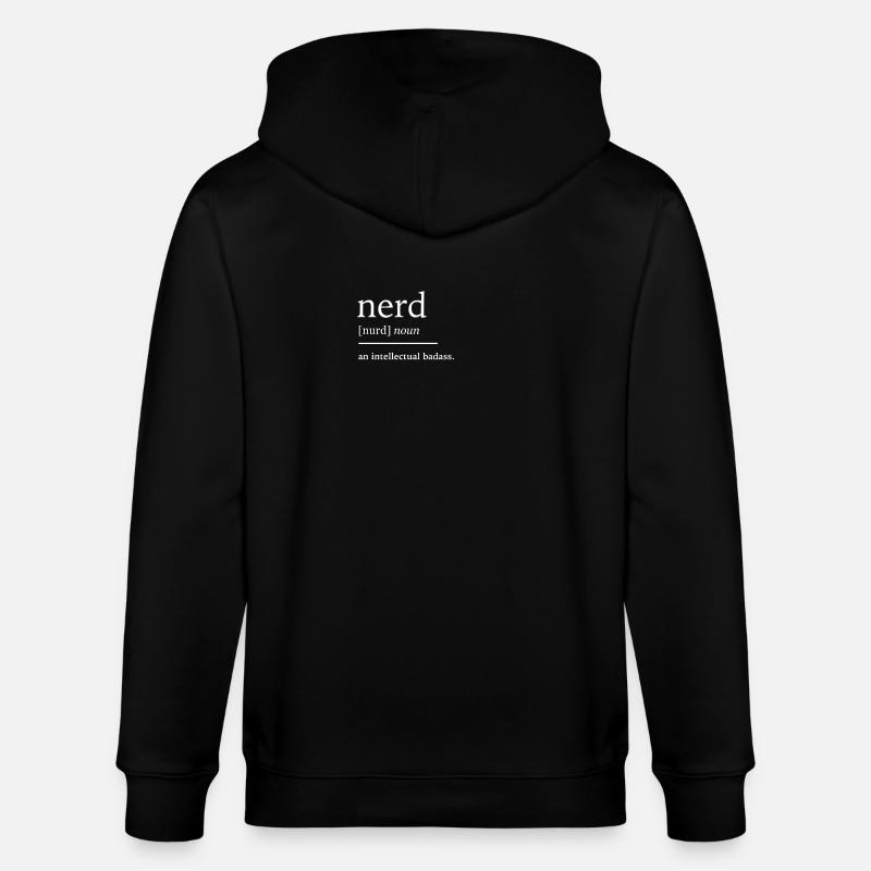 Nerd nerd - Veste à capuche bio CULTIVATOR Stanley/Stella Unisexe - noir