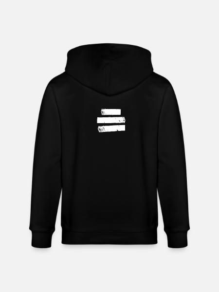 Tape 3 - white - Stanley/Stella CULTIVATOR  Unisex Organic Hooded Jacket - black